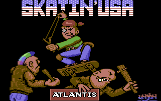 Skatin' USA (Commodore 64) screenshot: Loading Screen.