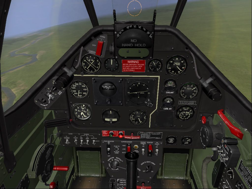 IL-2 Sturmovik: Forgotten Battles - Ace Expansion Pack (Windows) screenshot: P-51D cockpit