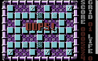 Oops! (Commodore 64) screenshot: OOPS!