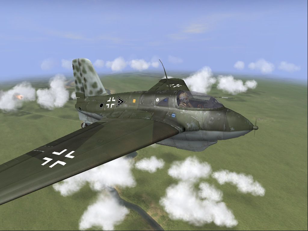 IL-2 Sturmovik: Forgotten Battles - Ace Expansion Pack (Windows) screenshot: New flyable aircraft: Messerschmitt Me 163B-1a Komet