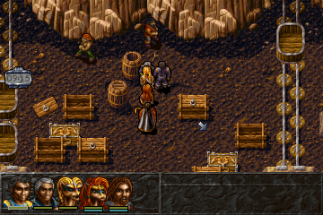 Albion (DOS) screenshot: Interesting interiors in a shop in one of the later areas