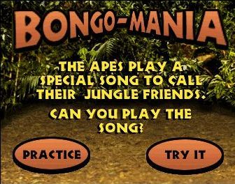 Bongo-Mania (Windows) screenshot: There's a play and a practice mode