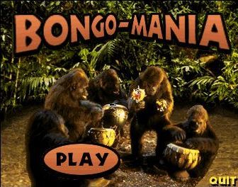 Bongo-Mania (Windows) screenshot: The title screen