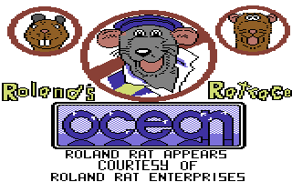Roland's Ratrace (Commodore 64) screenshot: Title Screen.