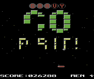 Ricochet (Commodore 64) screenshot: Clear the screen.