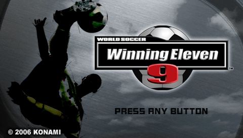 World Soccer: Winning Eleven 9 (PSP) screenshot: World Soccer Winning Eleven 9 title screen