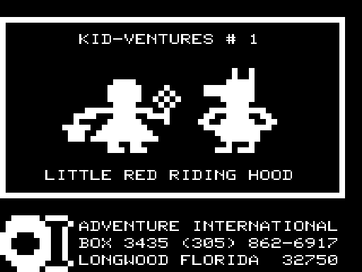 Kid Venture (TRS-80) screenshot: Title Screen