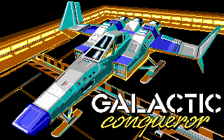 Galactic Conqueror (DOS) screenshot: Title screen.