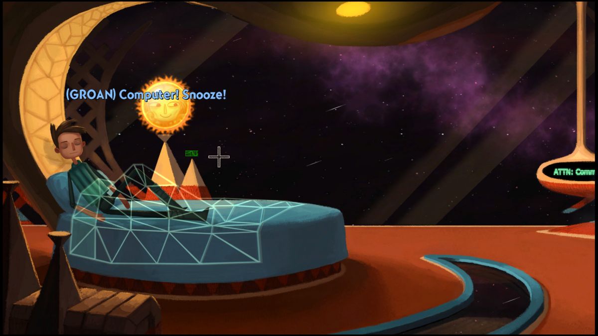 Broken Age (PlayStation 4) screenshot: Starting the story as Shay, the second protagonist
