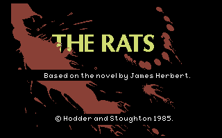 James Herbert's The Rats (Commodore 64) screenshot: Title Screen.