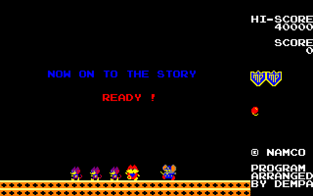 Mappy (Sharp X1) screenshot: (New version)