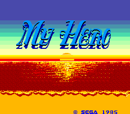 My Hero (Arcade) screenshot: Title screen