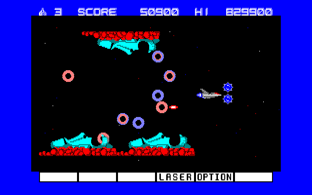 Screenshot of Gradius (Sharp X1, 1985) - MobyGames