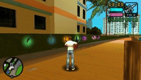 Grand Theft Auto: Vice City Stories (PSP) screenshot: It really pays off to get those red balloons.