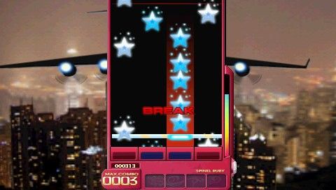 DJMax Portable (PSP) screenshot: Star-shaped gear