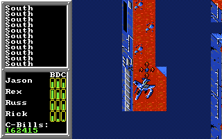 BattleTech: The Crescent Hawk's Inception (DOS) screenshot: Your father's mech is in the maze.