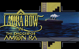 The Dagger of Amon Ra (DOS) screenshot: Title screen