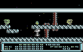 Psi-Droid (Commodore 64) screenshot: Let's save earth.