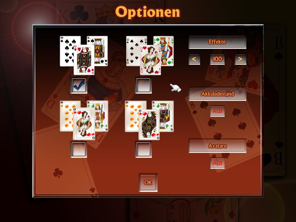 Absolute Skat (Windows) screenshot: Game Options (German version)