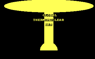 Global Thermonuclear War (DOS) screenshot: Title screen