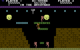 Gods & Heroes (Commodore 64) screenshot: Getting higher.