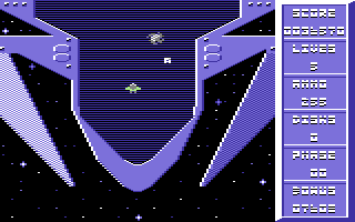 Pirates in Hyperspace (Commodore 64) screenshot: Stage Three.