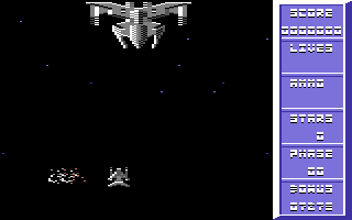 Pirates in Hyperspace (Commodore 64) screenshot: Stage Two.