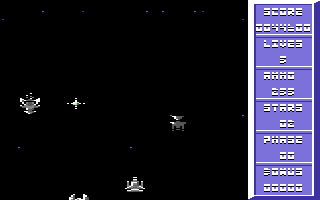 Pirates in Hyperspace (Commodore 64) screenshot: Collect the star.