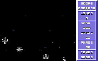 Pirates in Hyperspace (Commodore 64) screenshot: Stage One