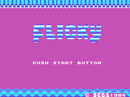 Flicky (SG-1000) screenshot: Title screen