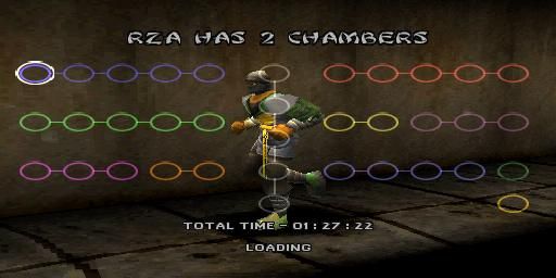 Wu-Tang: Shaolin Style (PlayStation) screenshot: Story Mode: The first chamber has been completed - many more to go