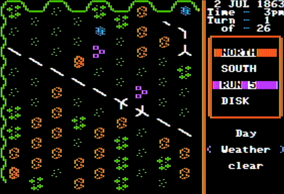 Decisive Battles of the American Civil War, Vol. 2 (Apple II) screenshot: Choosing Your Side