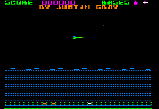 Aquatron (Apple II) screenshot: Aquatron attract mode 2