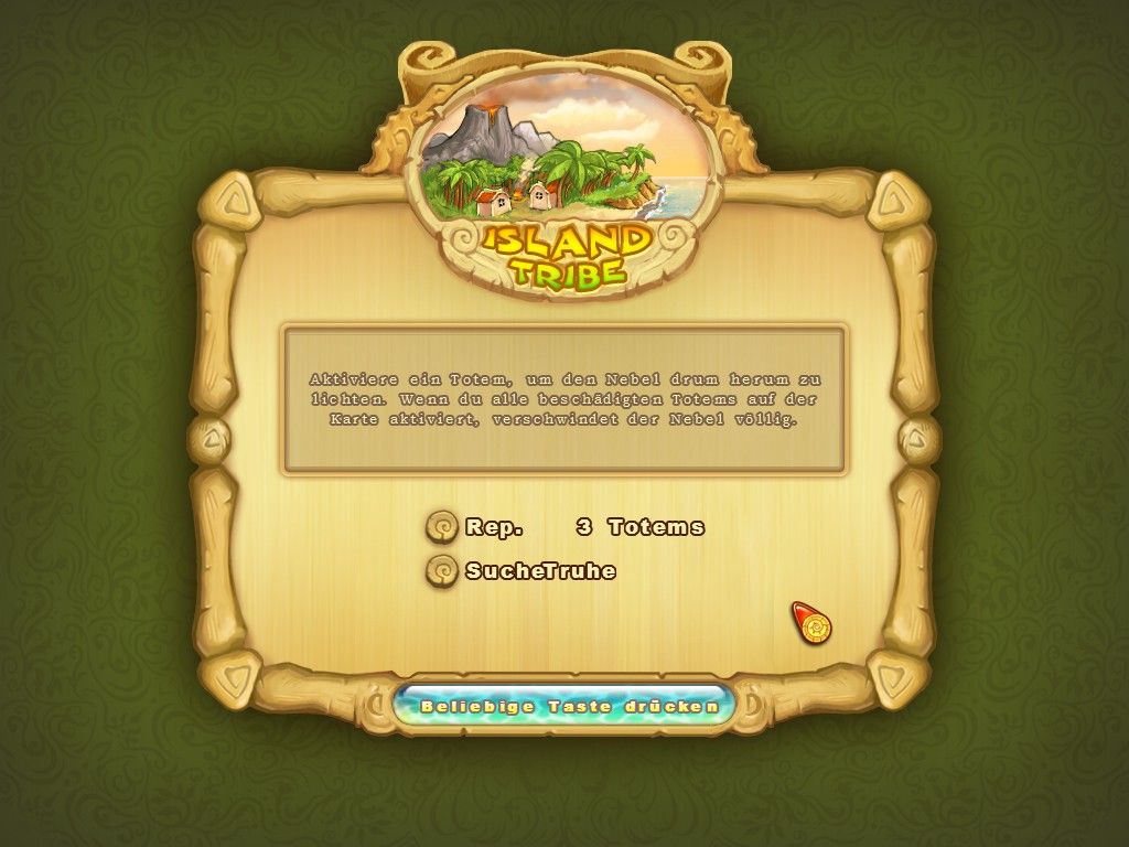 Island Tribe (Windows) screenshot: The level objectives.