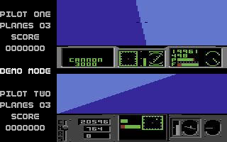 ACE 2 (Commodore 16, Plus/4) screenshot: Searching for the enemy.