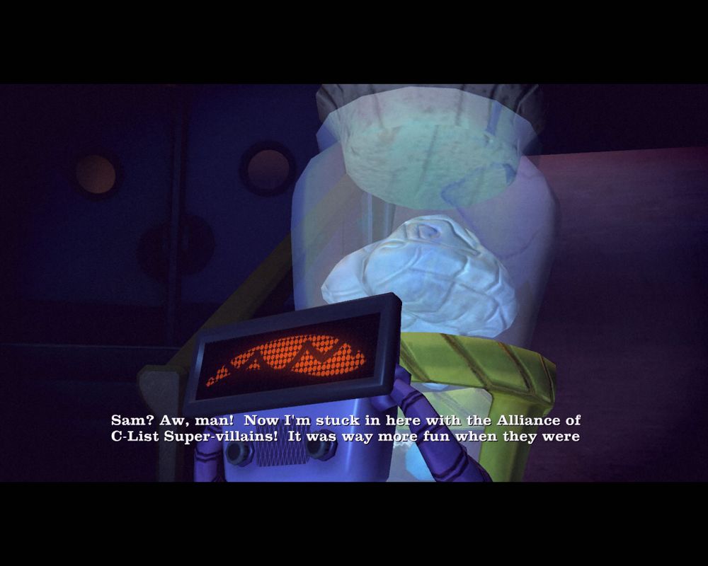 Sam & Max 303: They Stole Max's Brain! (Windows) screenshot: Sam finds Max's brain