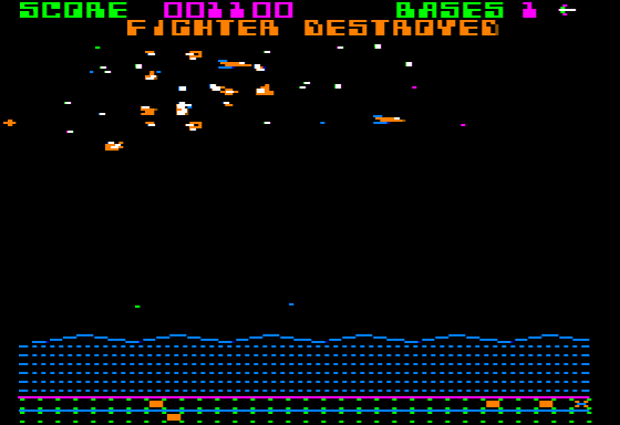 Aquatron (Apple II) screenshot: Aquatron gameplay 3