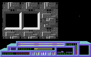 Death or Glory (Commodore 16, Plus/4) screenshot: Exploring the base.