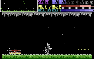 Petals of Doom (Commodore 16, Plus/4) screenshot: A plant to protect.