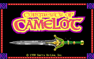 Conquests of Camelot: The Search for the Grail (DOS) screenshot: Title Screen 1