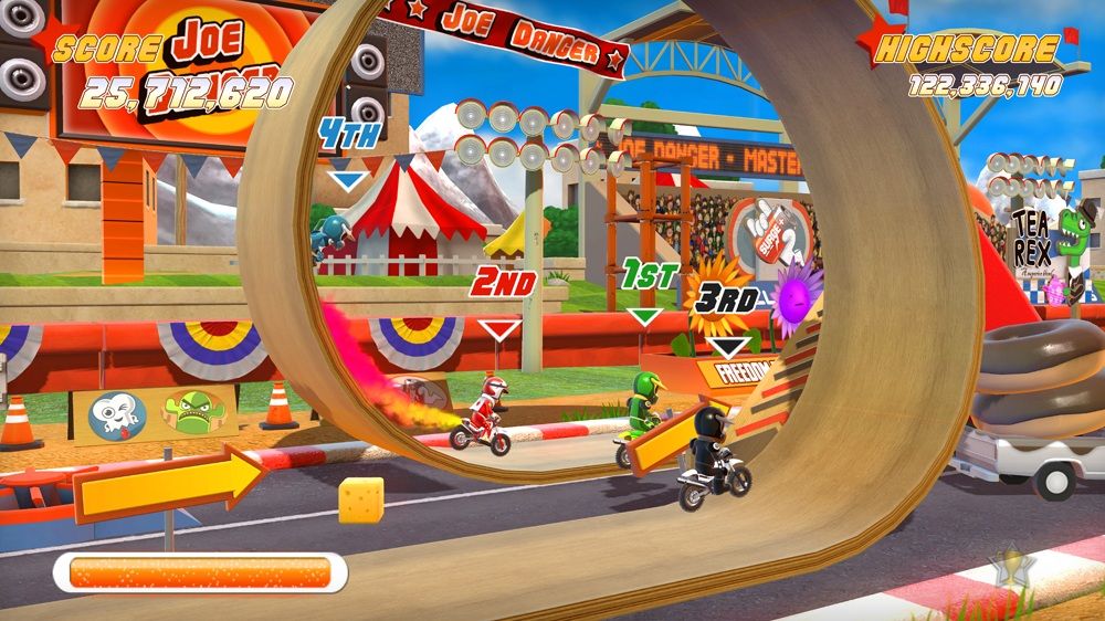 Joe Danger (Xbox 360) screenshot: Loop Boost Race
