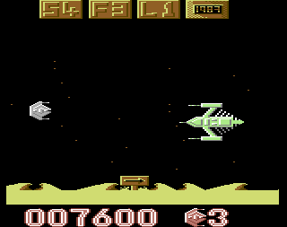 Osmium (Commodore 64) screenshot: End of level boss.