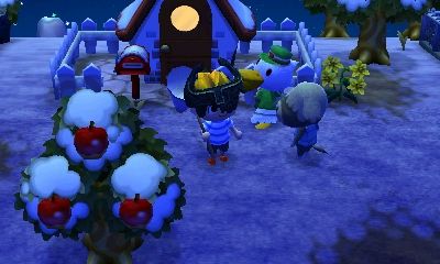 Animal Crossing: New Leaf (Nintendo 3DS) screenshot: Outside my humble abode