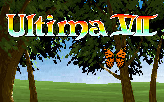 Ultima VII: The Black Gate (DOS) screenshot: Title screen