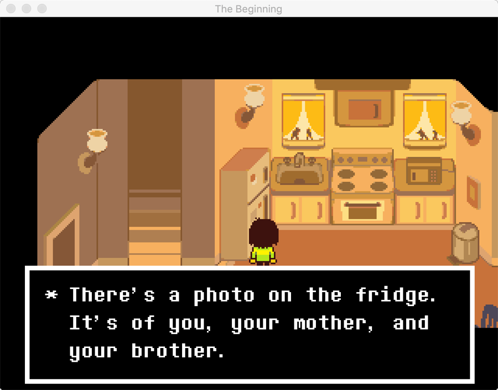 Deltarune: Chapter 1 (Macintosh) screenshot: Your bother, huh...?