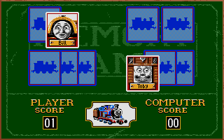 Thomas the Tank Engine & Friends (Atari ST) screenshot: Memory mini game can be played with two players or against the computer