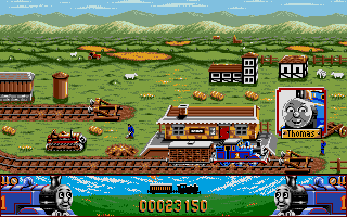Thomas the Tank Engine & Friends (Atari ST) screenshot: Delivered the cargo. Mission accomplished.