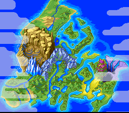 Tengai Makyō Zero (SNES) screenshot: The land of Jipang