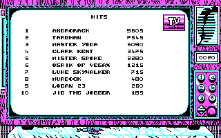 Mad Show (DOS) screenshot: High scores