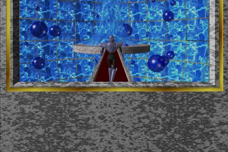 Dark Chaser (Macintosh) screenshot: It's definitely a 1995 CGI game.
